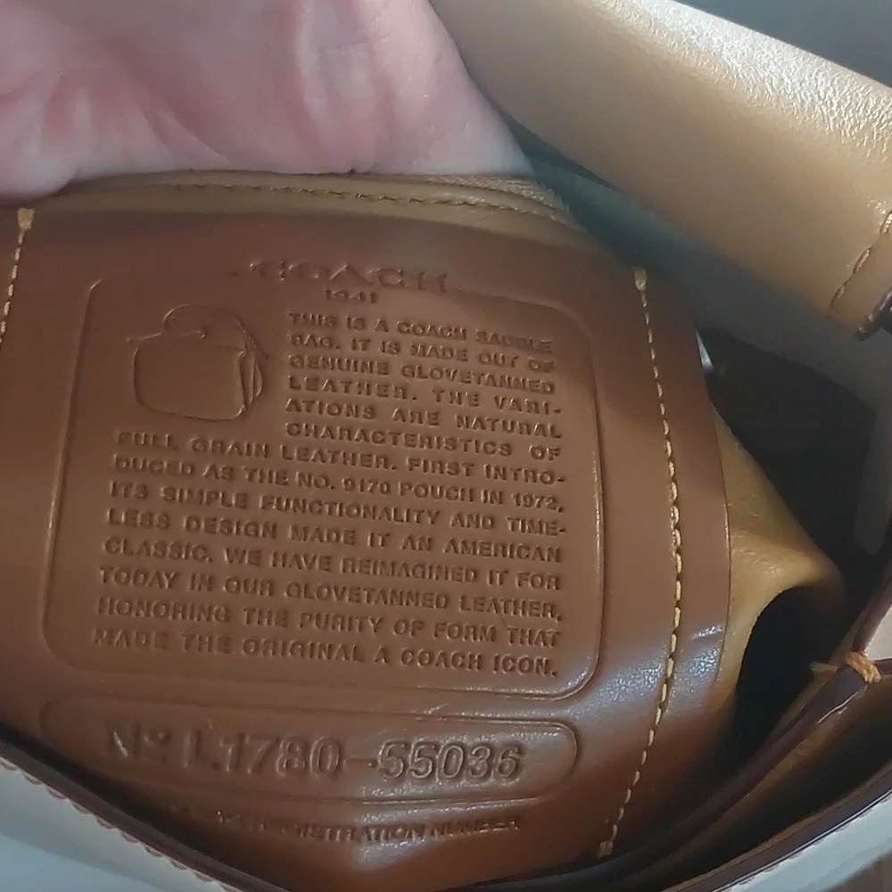 Coach Tea Rose Saddle Bag - Picture 6 of 11